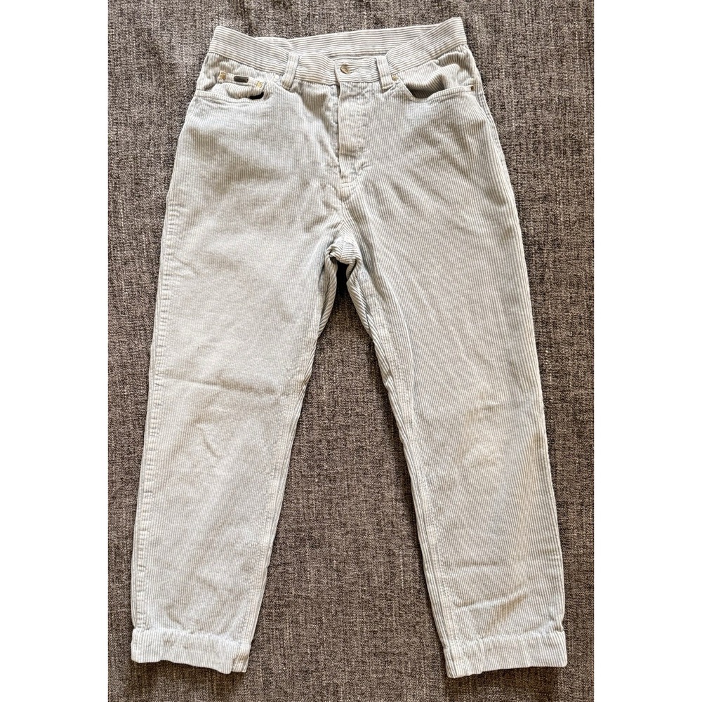 Ralph Lauren Lauren Jeans Co Corduroy Pants Light Sage Straight Leg Womens READ